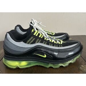 Nike Air Max 98 Black Gray Volt Athletic Shoes
